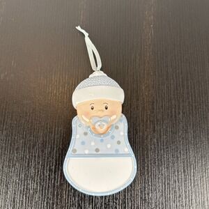Christmas Holiday Ornament Newborn Baby Boy First Christmas Can‎ Be Personalized